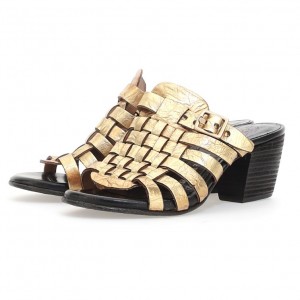 Sandalias A.S.98 Abigayle Mujer Doradas | ES-VIW803524