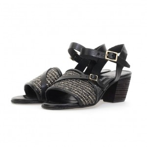 Sandalias A.S.98 Ayden Mujer Negras | ES-VZU538970