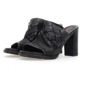 Sandalias A.S.98 Belen Mujer Negras | ES-BAZ305897