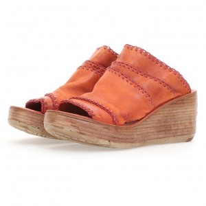 Sandalias A.S.98 Nivek Mujer Naranjas | ES-FGU516908