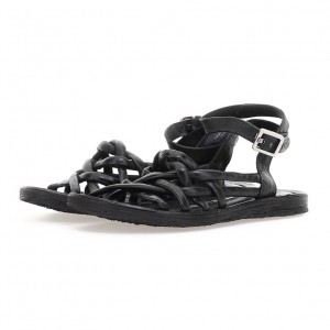 Sandalias A.S.98 Rylee Mujer Negras | ES-GWC096841