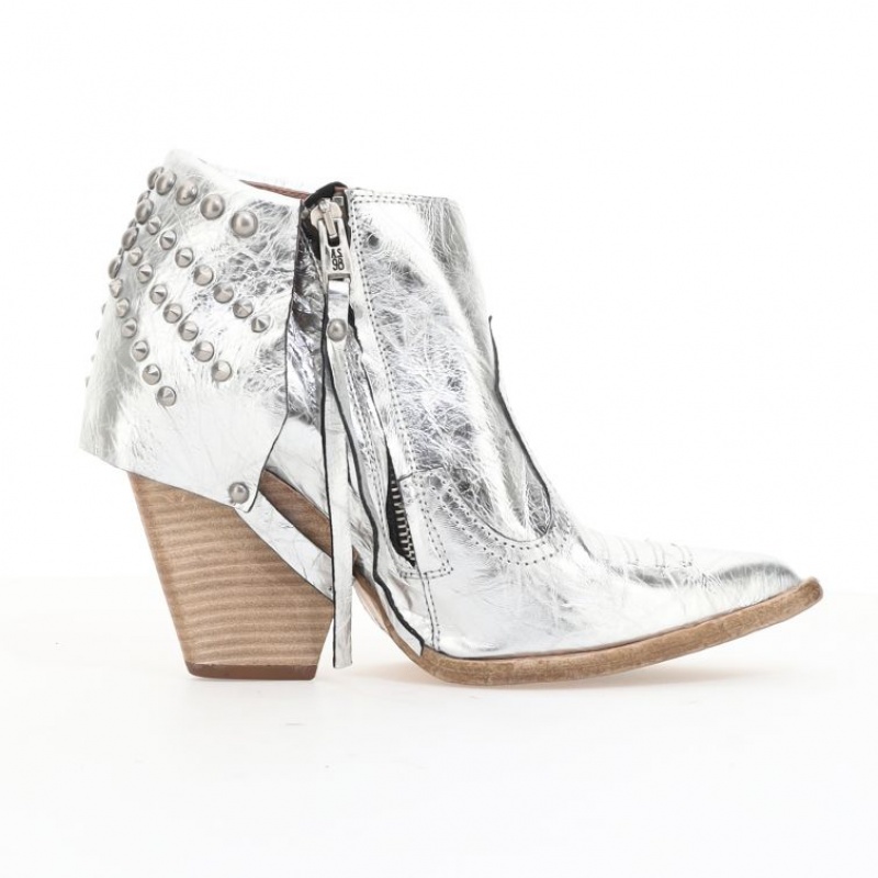 Ankle boots A.S.98 Blondie Mujer Plateadas | ES-FJM832496