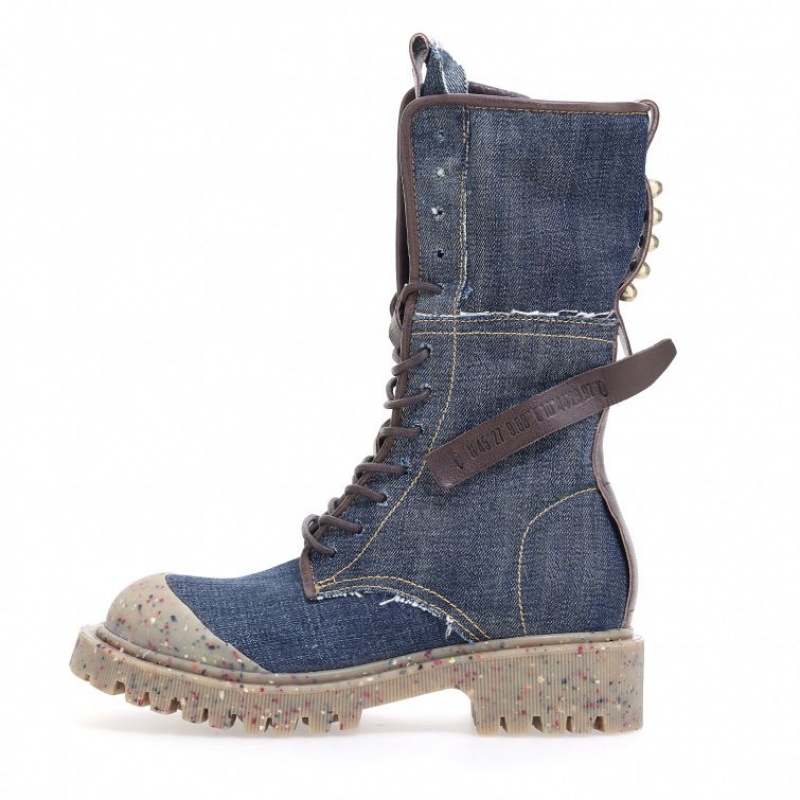 Ankle boots A.S.98 Cardon Mujer Azules Chocolate | ES-THU513487