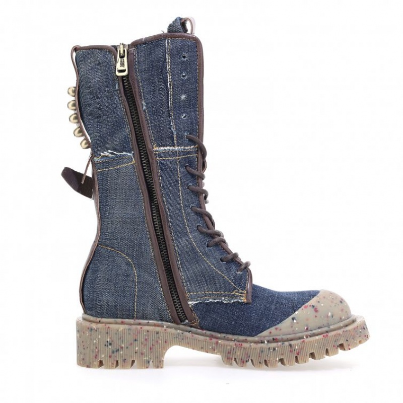 Ankle boots A.S.98 Cardon Mujer Azules Chocolate | ES-THU513487