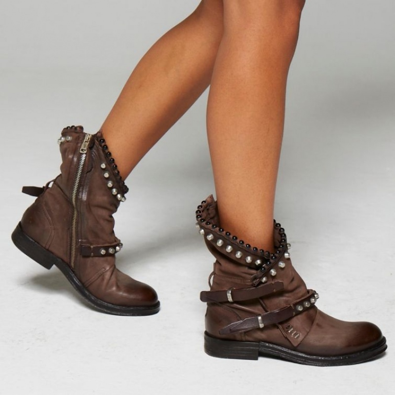 Ankle boots A.S.98 Verti 207239 Mujer Chocolate | ES-ZHO173856