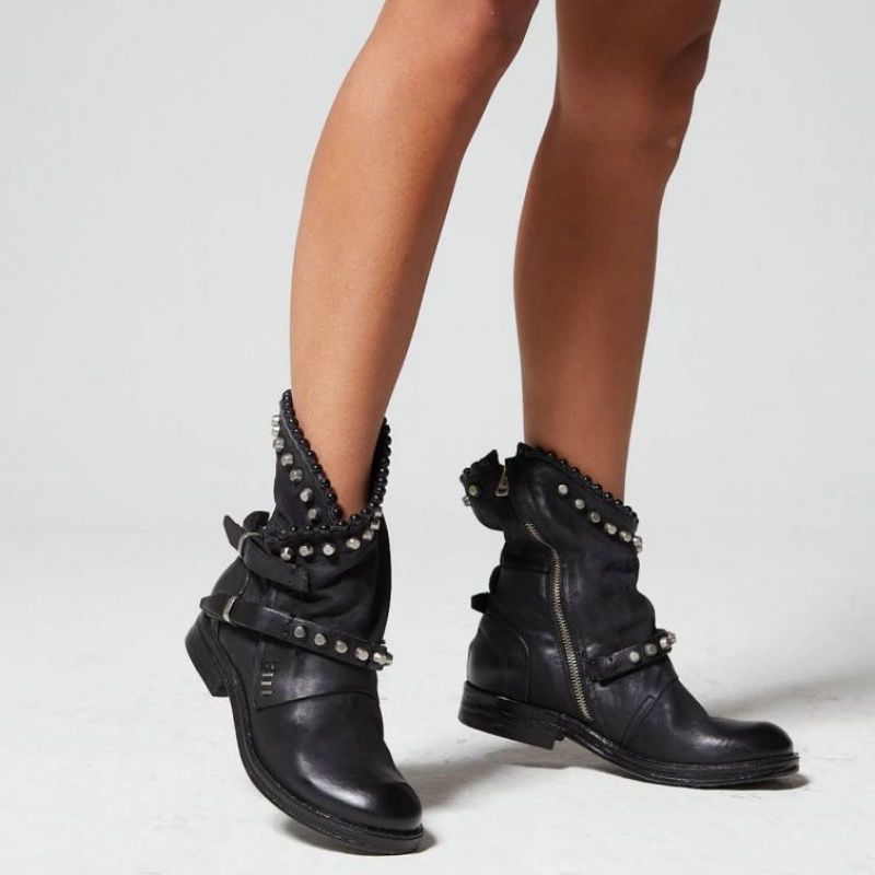 Ankle boots A.S.98 Verti 207239 Mujer Negras | ES-DUW726349