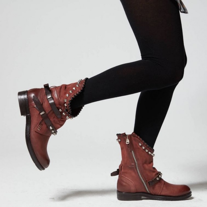 Ankle boots A.S.98 Verti 207239 Mujer Rojas | ES-IEO958014