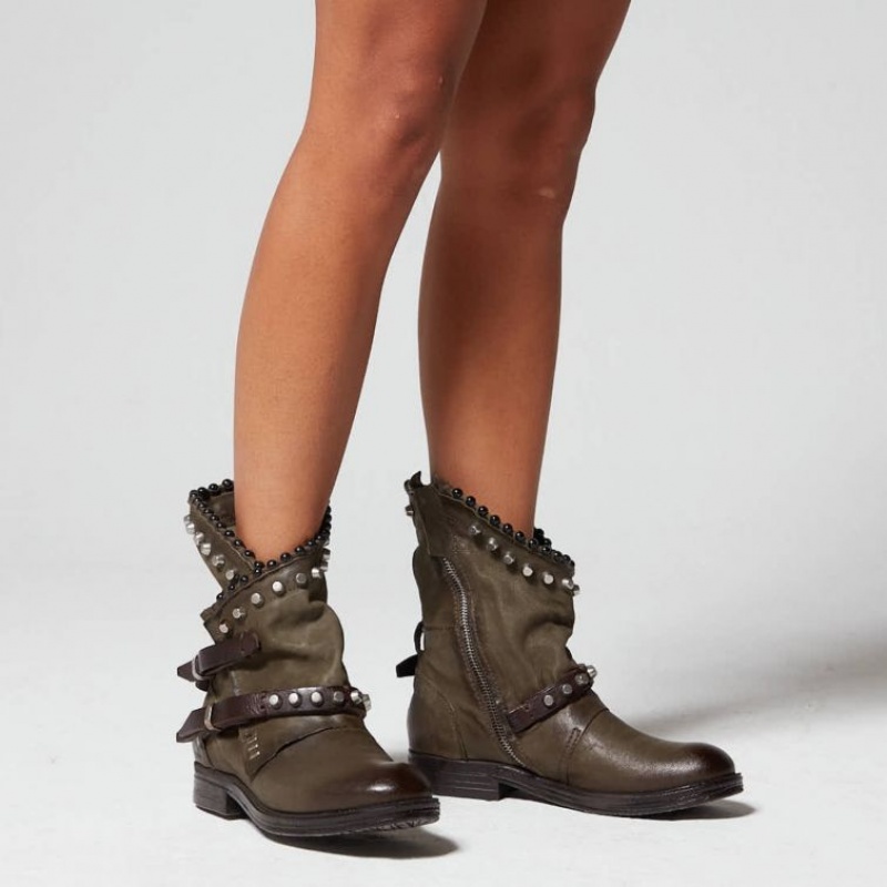 Ankle boots A.S.98 Verti 207239 Mujer Verde | ES-RHL274018