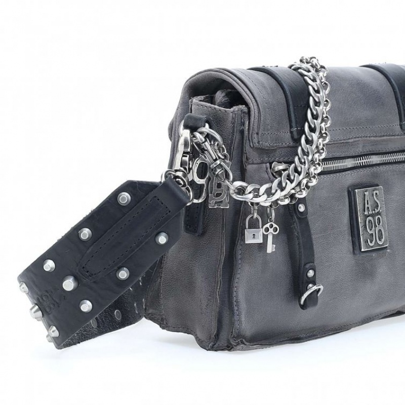 Bolsa De Hombro A.S.98 Konnor Unisex Negras | ES-NYJ387156