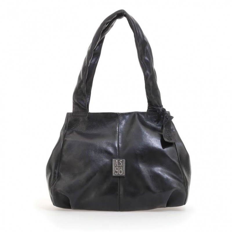 Bolsas A.S.98 Affi Mujer Negras | ES-GSK971052