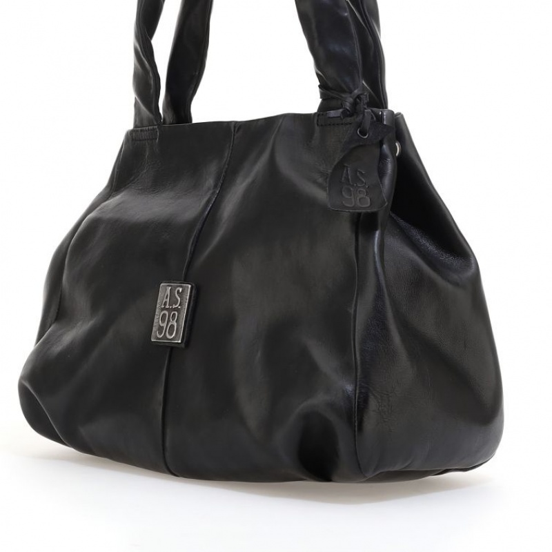 Bolsas A.S.98 Affi Mujer Negras | ES-GSK971052