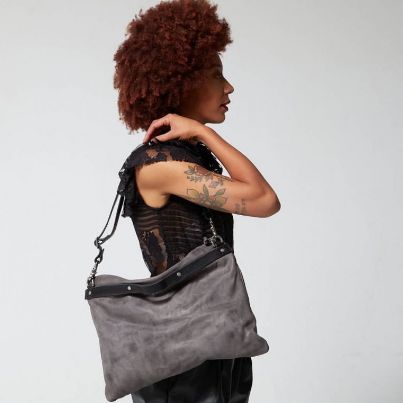 Bolsas A.S.98 Firm Mujer Gris | ES-IOQ581623