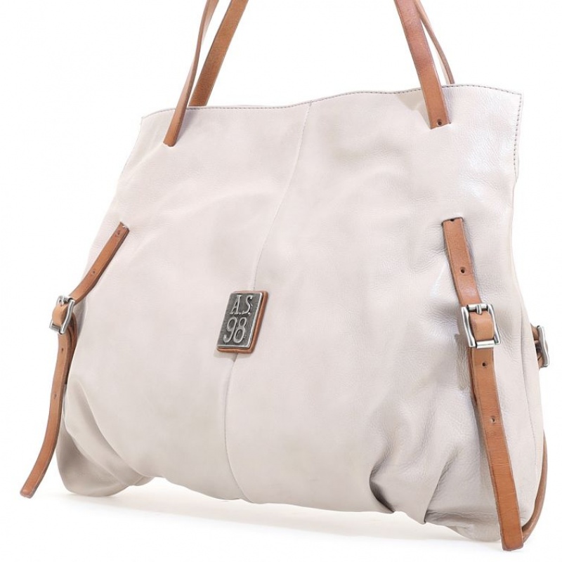 Bolsas A.S.98 Salo Mujer Beige | ES-VIQ478613