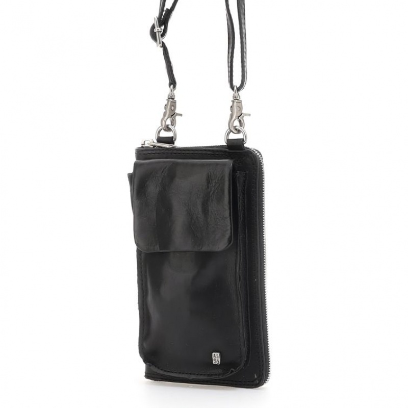 Carteras A.S.98 Sirene Unisex Negras | ES-FLT648072