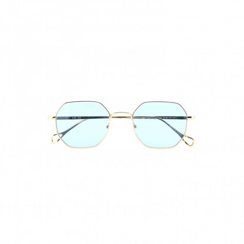 Gafas de Sol A.S.98 Billie Hombre Doradas | ES-VNT697038