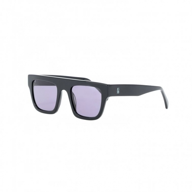 Gafas de Sol A.S.98 Dahlia Hombre Negras | ES-URO915748