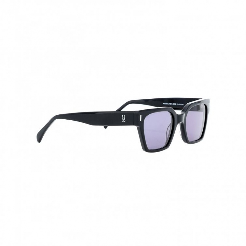 Gafas de Sol A.S.98 Kirk Hombre Negras | ES-WHL569742