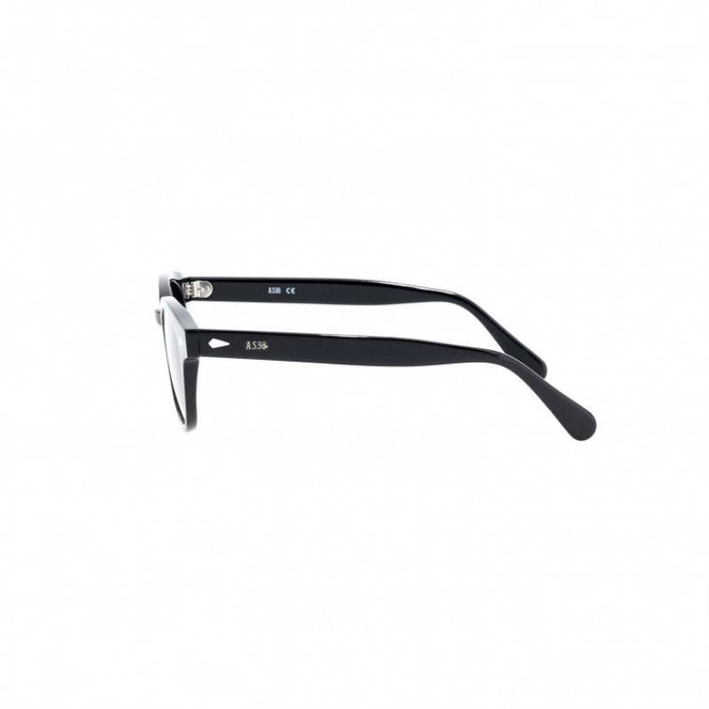 Gafas de Sol A.S.98 Rob Hombre Negras | ES-YLH829561