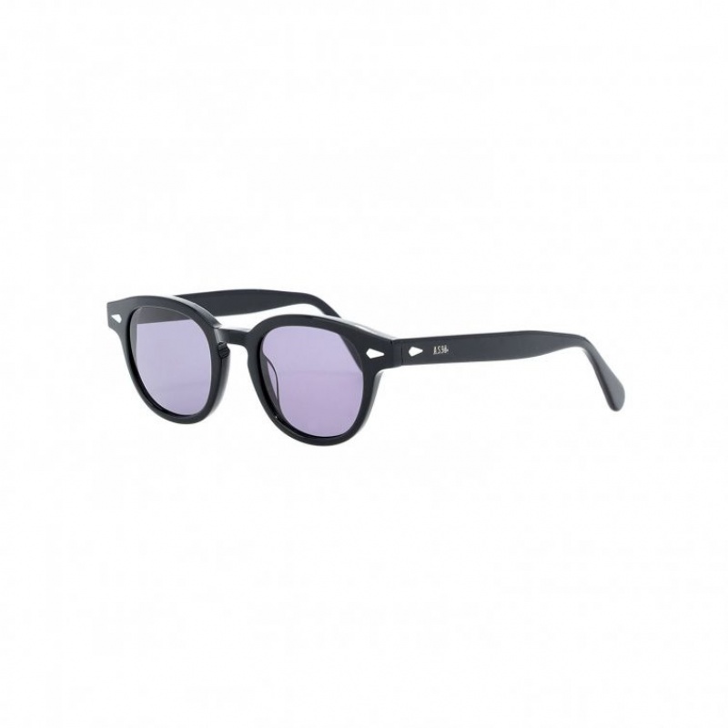 Gafas de Sol A.S.98 Rob Hombre Negras | ES-YLH829561