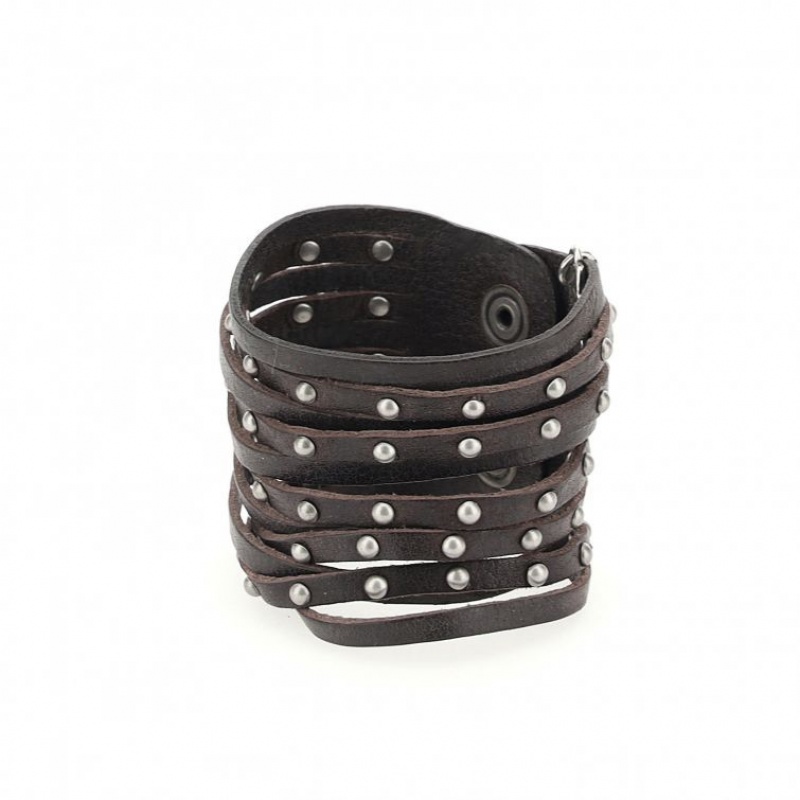 Pulsera A.S.98 Ian Unisex Chocolate | ES-VGK046179