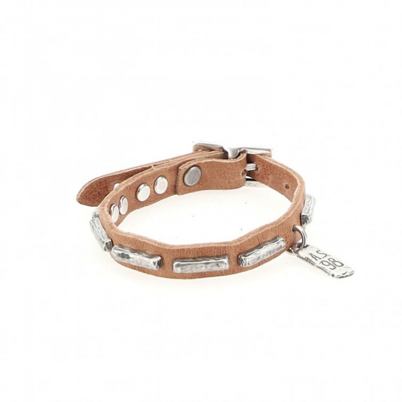 Pulsera A.S.98 Jeff Unisex Kaki | ES-JUV521703