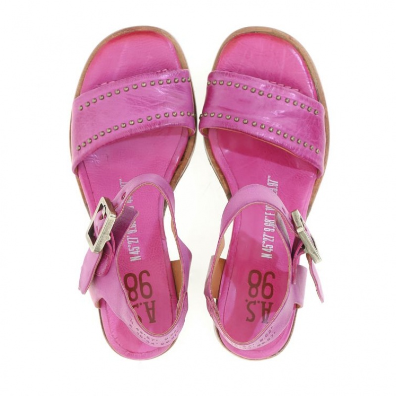 Sandalias A.S.98 Abnor Mujer Fucsia | ES-YED628751