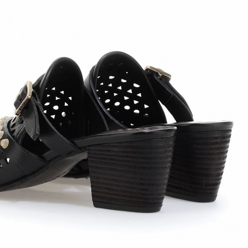 Sandalias A.S.98 Adamina Mujer Negras | ES-QEZ207184