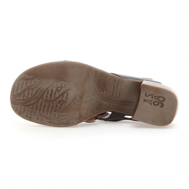 Sandalias A.S.98 Aislin Mujer Chocolate | ES-IHU450192