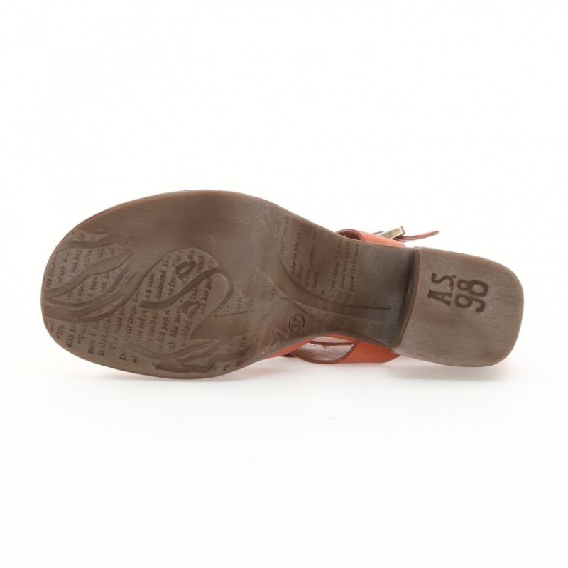 Sandalias A.S.98 Andra Mujer Naranjas | ES-TWY805134