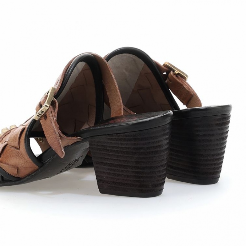 Sandalias A.S.98 Auggie Mujer Marrones | ES-HZL207149