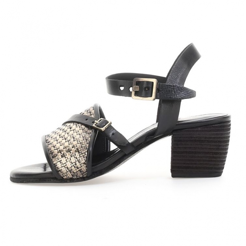 Sandalias A.S.98 Ayden Mujer Negras | ES-USE128653