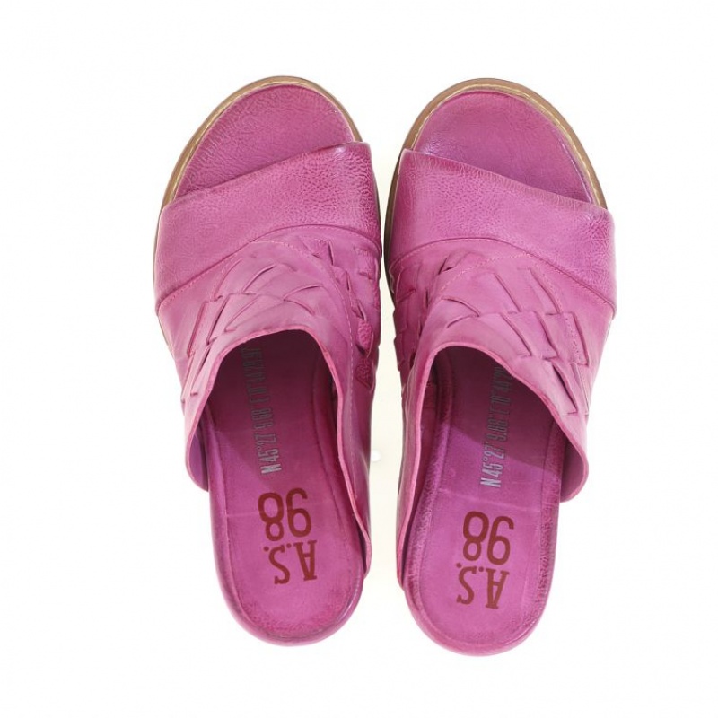 Sandalias A.S.98 Belen Mujer Fucsia | ES-ZLE697354