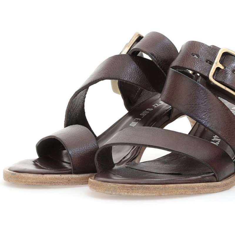 Sandalias A.S.98 Bernardine Mujer Chocolate | ES-QBA825104