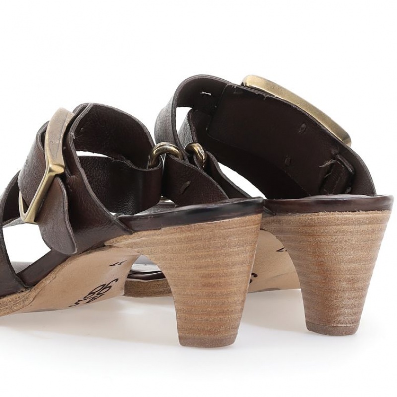 Sandalias A.S.98 Bernardine Mujer Chocolate | ES-QBA825104