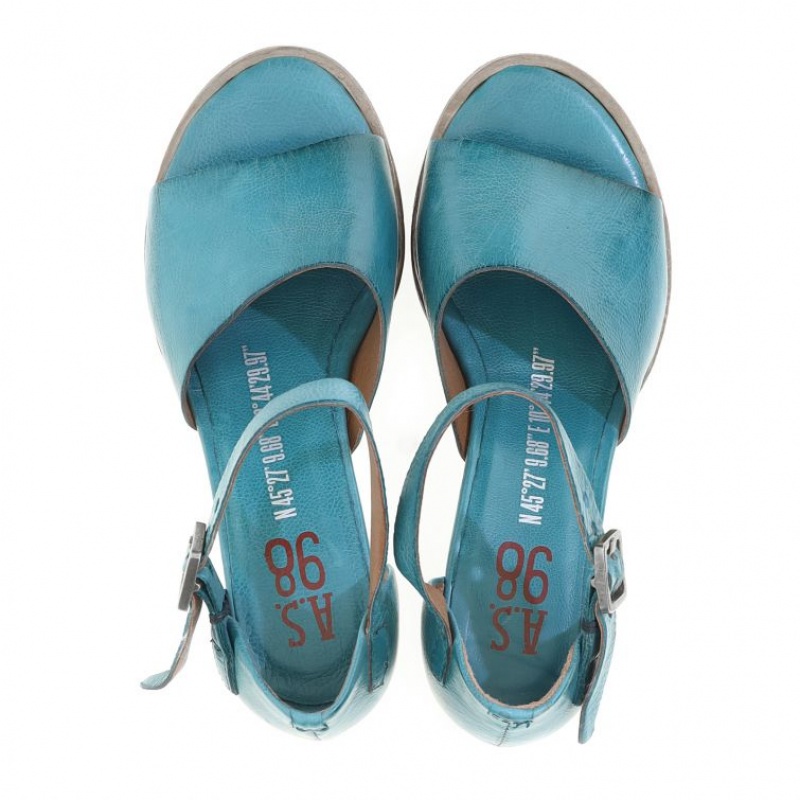 Sandalias A.S.98 Bess Mujer Verde | ES-FHS469532