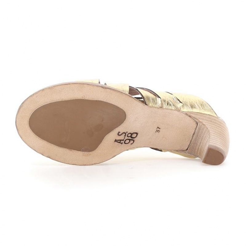 Sandalias A.S.98 Bessie Mujer Doradas | ES-IEU983504