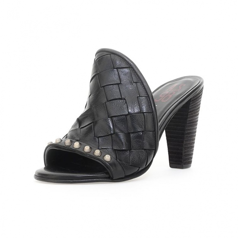 Sandalias A.S.98 Bethel Mujer Negras | ES-TCX621489