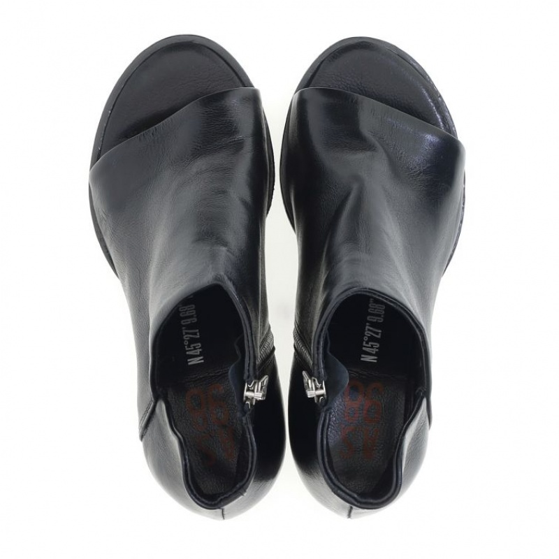 Sandalias A.S.98 Blanch Mujer Negras | ES-RDI758162