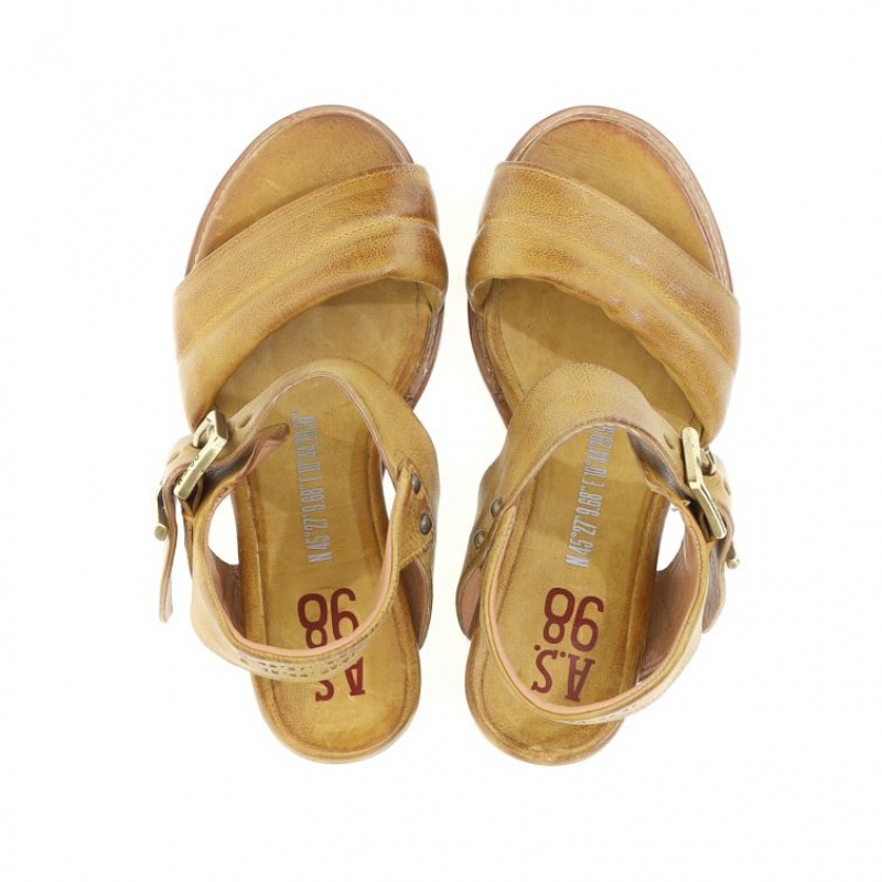 Sandalias A.S.98 Brittany Mujer Kaki | ES-LTH780915