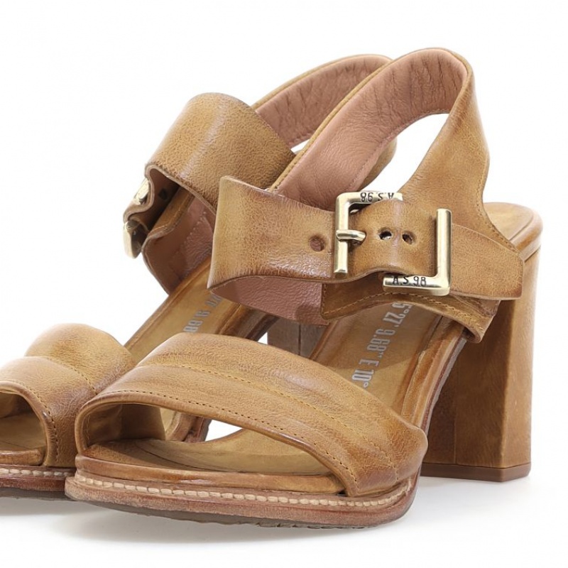 Sandalias A.S.98 Brittany Mujer Kaki | ES-LTH780915