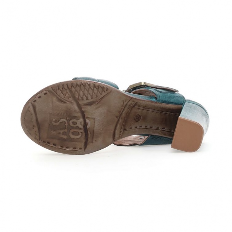 Sandalias A.S.98 Brittany Mujer Verde | ES-JUZ847132