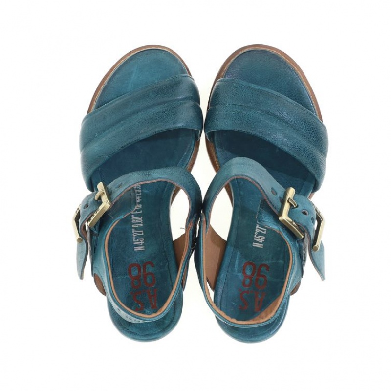 Sandalias A.S.98 Brittany Mujer Verde | ES-JUZ847132