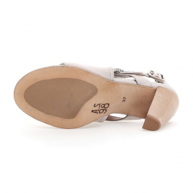 Sandalias A.S.98 Charlize Mujer Beige | ES-RWF028531