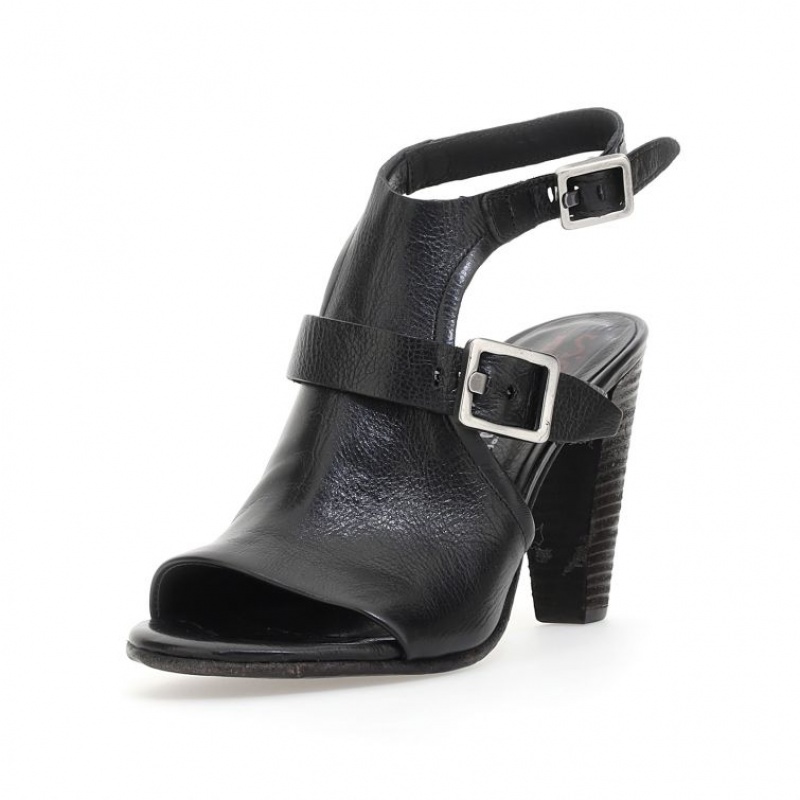 Sandalias A.S.98 Charlize Mujer Negras | ES-NEW140829