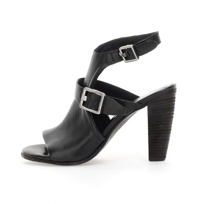 Sandalias A.S.98 Charlize Mujer Negras | ES-NEW140829