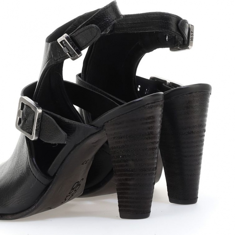 Sandalias A.S.98 Charlize Mujer Negras | ES-NEW140829