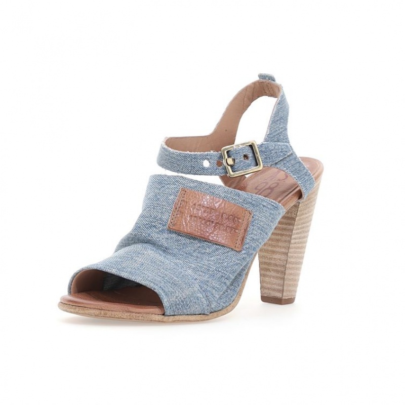 Sandalias A.S.98 Clarise Mujer Azules | ES-XFK482179