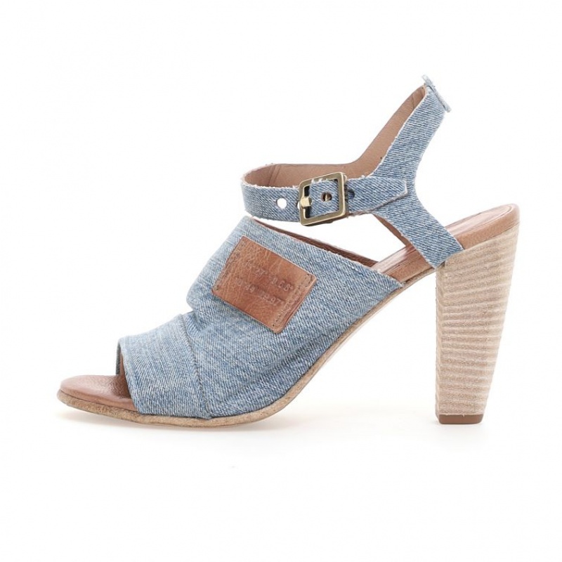 Sandalias A.S.98 Clarise Mujer Azules | ES-XFK482179