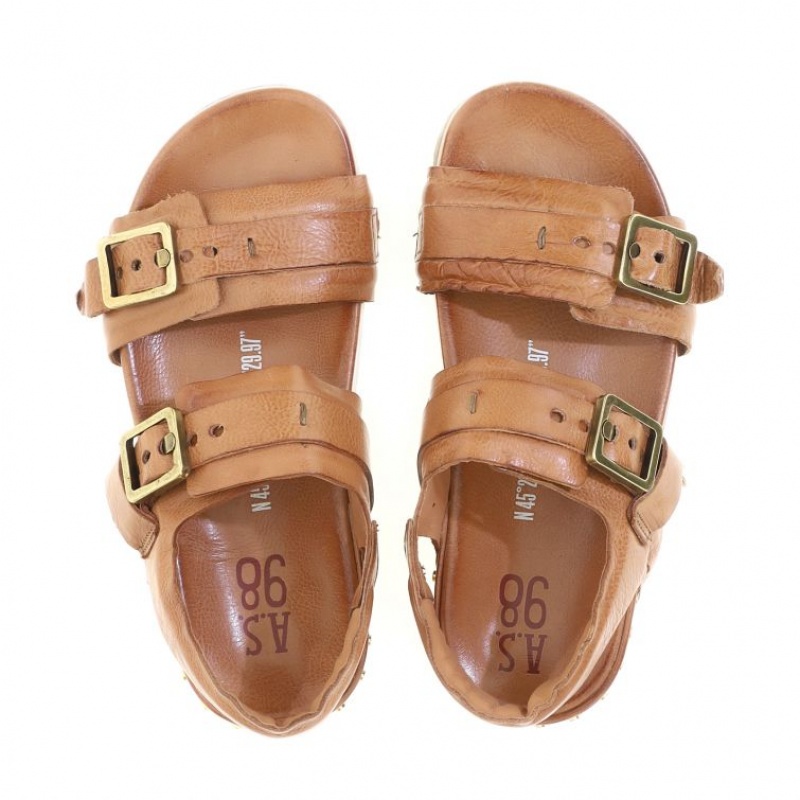 Sandalias A.S.98 Evelyn Mujer Marrones | ES-JDP302845