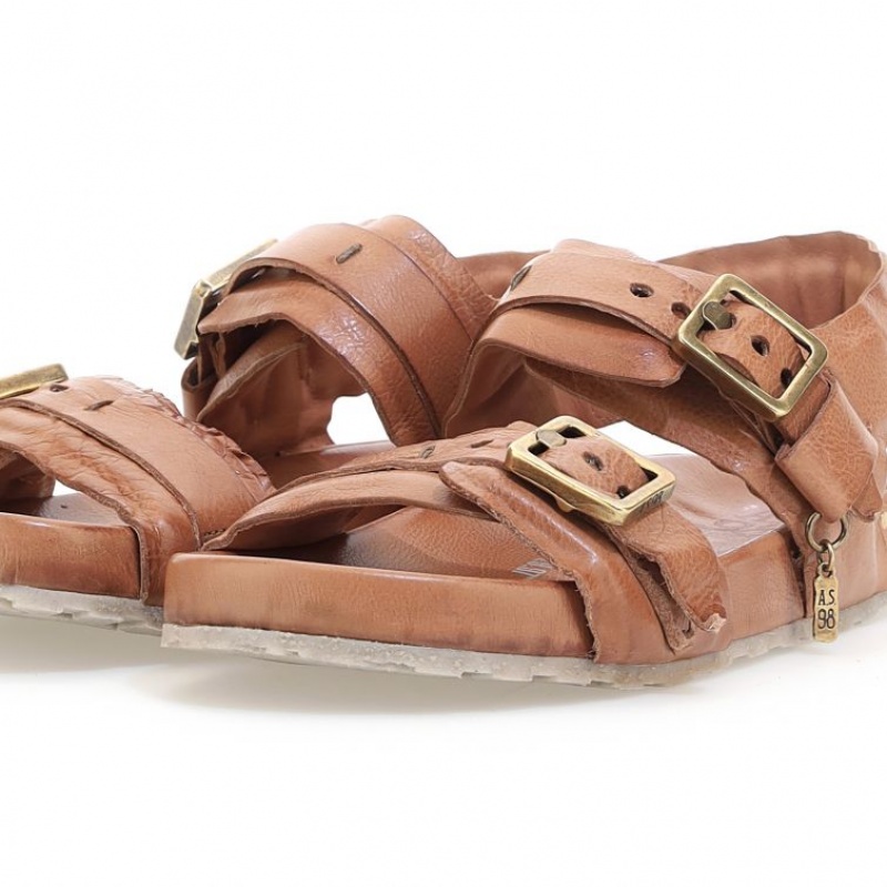 Sandalias A.S.98 Evelyn Mujer Marrones | ES-JDP302845